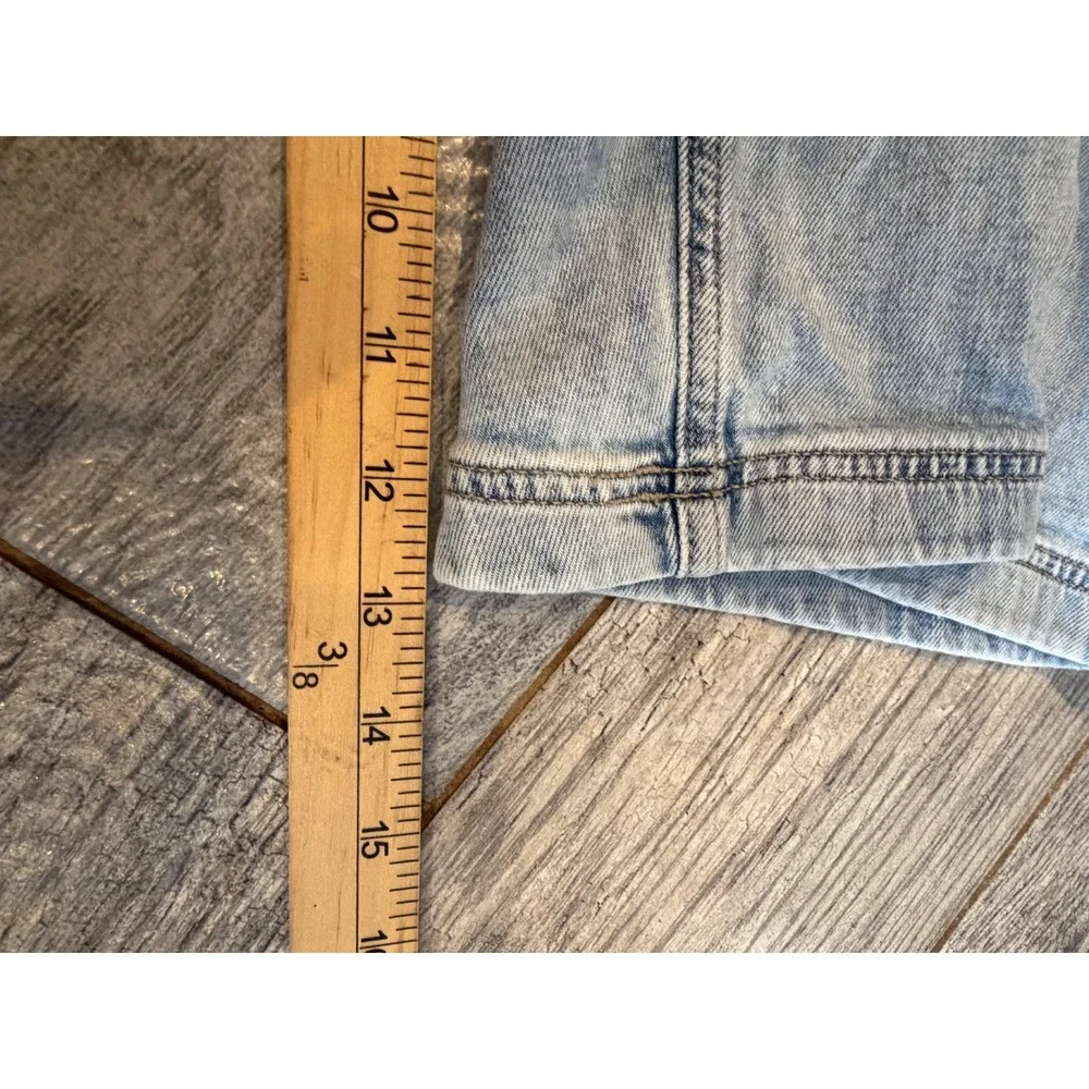 American Eagle Womens Size 8 Stretch Baggy Bermuda Jorts Denim Jean Shorts